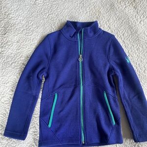 Spyder girls fleece lined zip jacket